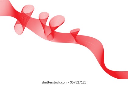 Abstract Ribbon Background. Beautiful stripes.