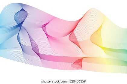 Abstract Ribbon Background. uniquely beautiful stripes. Vector Design EPS10.