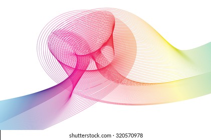 Abstract Ribbon Background. uniquely beautiful stripes. Vector Design EPS10.
