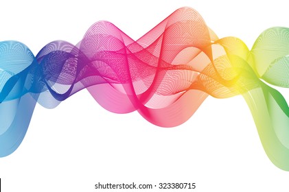 Abstract Ribbon Background. uniquely beautiful stripes. Vector Design EPS10.