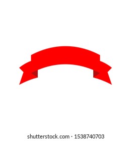 abstract ribbon banner vector logo