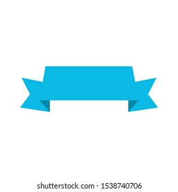 abstract ribbon banner vector logo