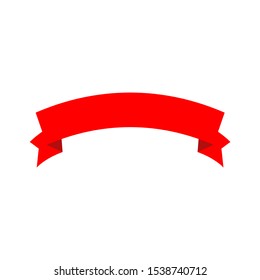 abstract ribbon banner vector logo