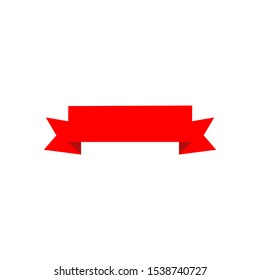 abstract ribbon banner vector logo