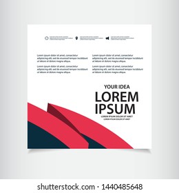 Abstract ribbon banner vector template. Design illustration for banner; advertising; greeting cards or print. Design happiness celebration.
