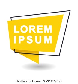 Abstract ribbon frame with text space 