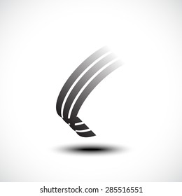 Abstract ribbon icon