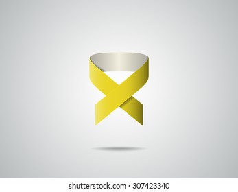 Abstract ribbon logo vector design