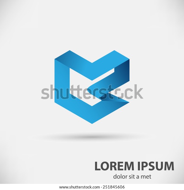 Abstract ribbon logo\
vector design template. Infinite looped shape. Infinity loop\
creative trendy concept\
icon.
