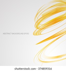Abstract Ribbon on White Background. Design Element for Graphic Design / Party Flyers / Business Presentation / Posters. Vector Illustration.