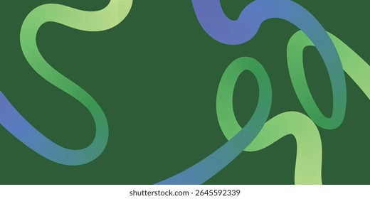 An abstract ribbon shape looping and undulating in a smooth wave pattern, suitable for dynamic backgrounds or graphic compositions.



