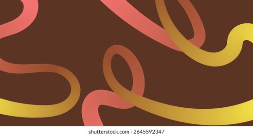 Uma fita abstrata forma looping e ondulando em um padrão de onda suave, adequado para fundos dinâmicos ou composições gráficas.



