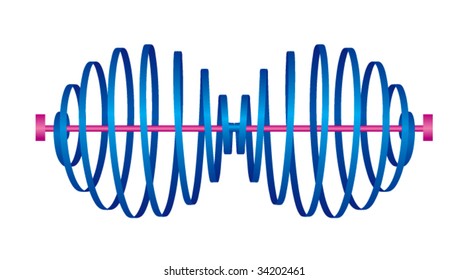 Abstract ribbon sphere