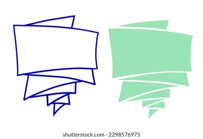 Abstract of ribbon vector for card, decoration, illustration
