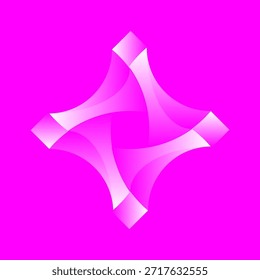 Símbolo de logotipo de vetor de fita abstrato moderno elegante

