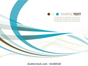 abstract ribbons background illustration design