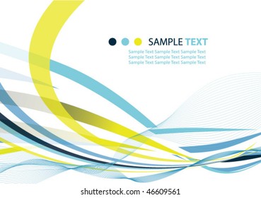 abstract ribbons background illustration design