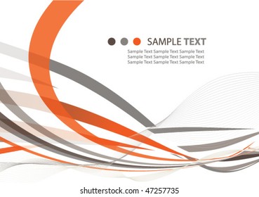 abstract ribbons background illustration design
