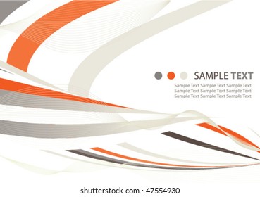 abstract ribbons background illustration design