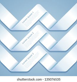 Abstract ribbons. Modern design. Eps 10.