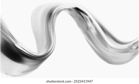 Abstrato fundo de grão preto rico com gradiente ondulado.
