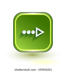 Abstract right arrow sign with flat designed shadow and light background for internet sites, web user interfaces (ui), applications (apps) and business presentations. Vector eps10 illustration.