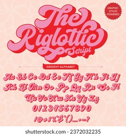 Abstract  the riglottic Script Retro Font