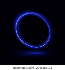 Abstract ring background with glowing swirling background. Luminous spiral. Energy flow tunnel. shining round frame with circles light effect. luminous cover. Place for your message.