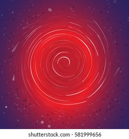Abstract ring background with luminous swirling backdrop. The energy flow tunnel. Space vortex. Vector illustration.