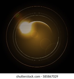 Abstract ring background with luminous swirling backdrop. Glowing spiral. The energy flow tunnel. shine round frame with light circles light effect.