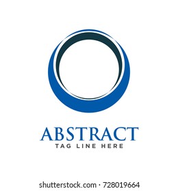 abstract ring circle business logo template