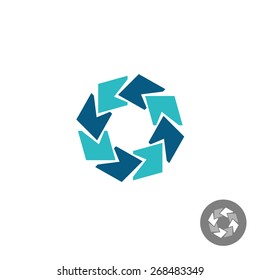 Abstract ring financial logo template