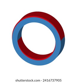 Abstract Ring Icon Vector Logo Template Illustration
