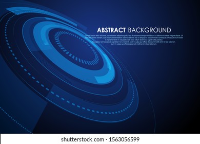 Abstract ring shape, science and technology background.
