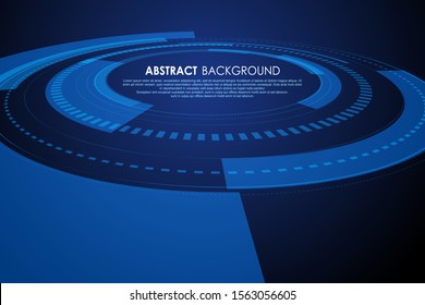 Abstract ring shape, science and technology background.
