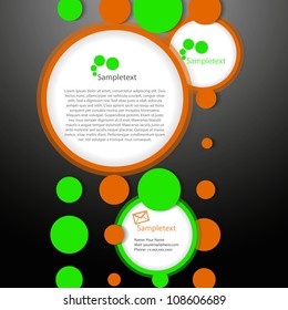 Abstract rings new web design, vector template