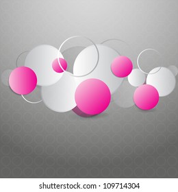 Abstract rings new web design, vector template