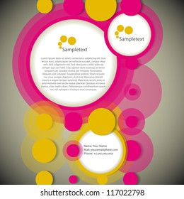 Abstract rings new web design, vector template