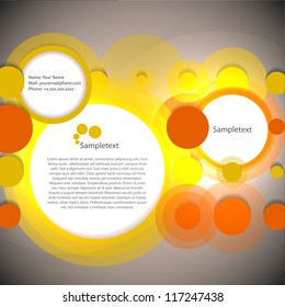 Abstract rings new web design, vector template