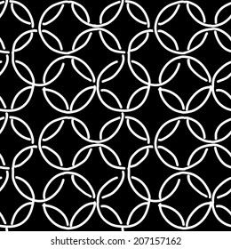Abstract rings seamless pattern for your design