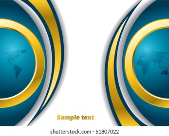 Abstract rings and world map