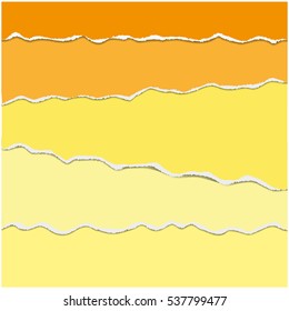 Abstract ripped paper with area for copy space. Torn paper background.Vector illustration.
