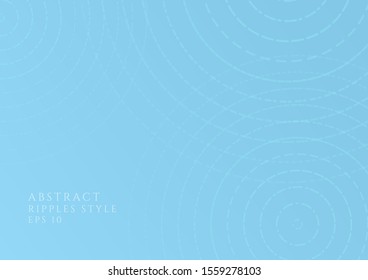 Abstract ripple background blue clean design minimal wave modern concept. vector illustration