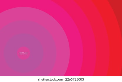 Abstract ripple effect, light pink to dark red abstract 3d circle motions background, circle shape paper cut style 3d abstract background, Technology round Logo elements for modern day design