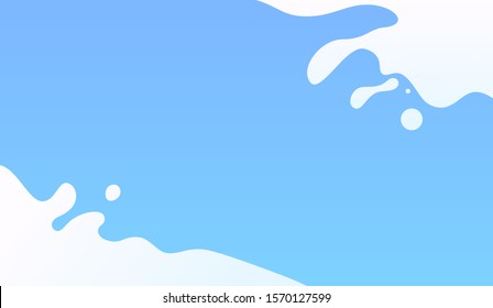 Abstract ripple milk background, Milk splash vector illustration
