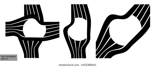 Abstract rippled lines pattern with wavy vibrant facture on background. Square format. Vector illustration EPS 10. Editable vector element for creating and graphic design. Social media template. Text.