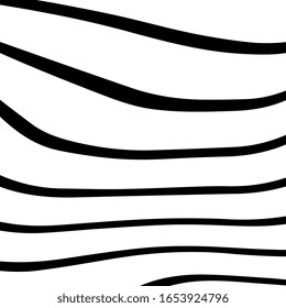 Abstract rippled lines pattern with wavy vibrant facture on background. Square format. Vector illustration EPS 10. Editable vector element for creating and graphic design. Social media template. 