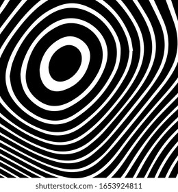 Abstract rippled lines pattern with wavy vibrant facture on background. Square format. Vector illustration EPS 10. Editable vector element for creating and graphic design. Social media template. 