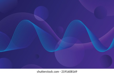Abstract rippled twisted dotted blended gradient lines background, technology.