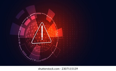 Abstract Risk Warning Symbol Danger Concept Background Speed Background Computer hacking, warning, being invaded by viruses, spyware, malware, trojans